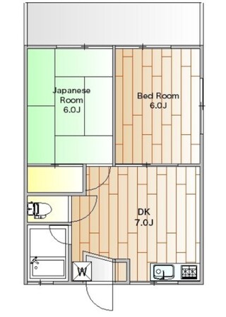 都立大ハイツの物件間取画像